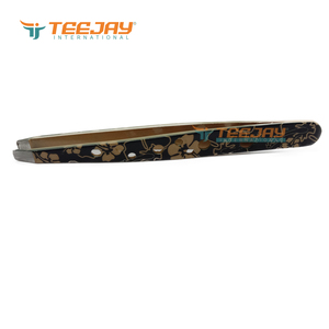 Pinzas para Cejas TEEJAY al por Mayor, las Más Vendidas, con Punta Inclinada, de Acero Inoxidable, Antiestáticas, con Punta Fina para Cejas - Product Image 4