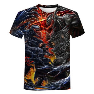 เสื้อยืดพิมพ์ลายเสื้อยืดเปล่าพร้อมโลโก้สําหรับผู้ชาย การถ่ายเทความร้อนของแบรนด์ของคุณเอง ปรับแต่งเสื้อยืดพร้อมแท็ก เสื้อเชิ้ตแบบกําหนดเอง - Product Image 2