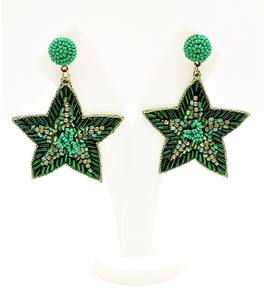 2022 pendientes de aro de plata étnicos bohemios personalizados de moda hechos a mano doble círculo Arco Iris colorido Lafite rafia para compromiso - Product Image 2