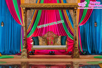 Ensemble de balançoires indiennes Sankheda pour mariage, en bois de teck, style moderne, durable, taille personnalisable, décoration pour événements de mariage et Mehndi DST
