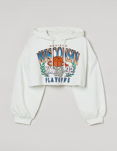 Sweat à capuche pour femme, haut court, vêtements à couleur personnalisée, vente en gros, nouvelle collection 2020 - Product Image 2