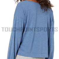 Pull-over personnalisable en laine/cachemire pour femme, manches longues, chaud, tricoté, décontracté, avec logo frontal, collection automne-hiver
