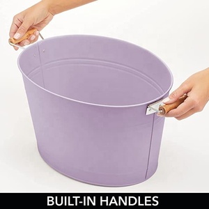 Metal Bottle <b>Cooler</b> Decorative <b>Drinks</b> Chiller with Handles Tub for Wine Beer Champagne or Soft <b>Drinks</b> and fully customizable. - Product Image 3