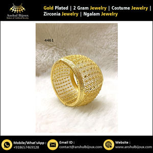 Bracelet de conception traditionnelle africaine, bijoux de mariée, cadeau plaqué or - Product Image 6