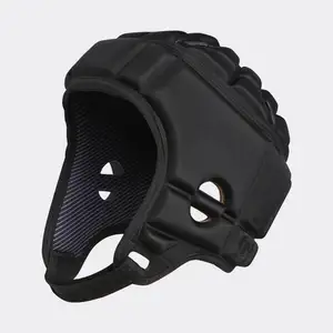 Goalkeeper Adjustable Soft Shell Football / Rugby Professional Players Choice Protective Headgear Helmet