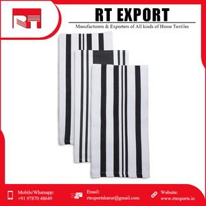 Vente en gros de torchons de cuisine design personnalisés en coton à fleurs dobby des fabricants indiens torchons de cuisine jetables tissés - Product Image 2