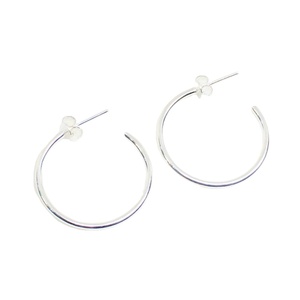 คอลเลคชั่นล่าสุด925เงินสเตอร์ลิงต่างหูแบบห่วงขนาด25มม. ประดับมุกน้ำจืดขนาดเล็กสำหรับเป็นของขวัญครบรอบการหมั้น - Product Image 2