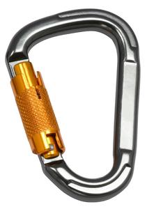 Mosquetón de aluminio con cierre giratorio de 25 kN para deportes al aire libre y escalada en roca con certificación CE UIAA - Product Image 2