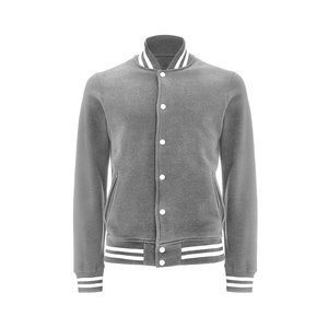 Venta al por mayor de las mujeres logotipo personalizado Letterman Varsity Chaqueta de manga larga ropa casual con forro de lana estilo callejero relleno de algodón - Product Image 1
