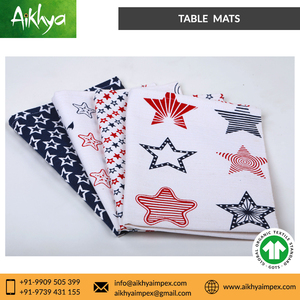 Alfombrillas para mesa de comedor, 100% algodón, diseño elegante, excelente diseño ecológico - Product Image 2