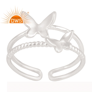 Anillo de Plata de Ley 925 con diseño de mariposa, joyería fina hecha a mano - Product Image 1