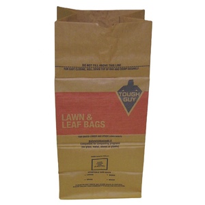 Bolsa de hojas de jardín personalizada, bolsa de basura plegable de papel de desecho para jardín - Product Image 4