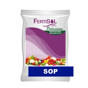 Bianco polvere di Solfato di Potassio grado di fertilizzante SOP 50K2O Puro 100% Solubile