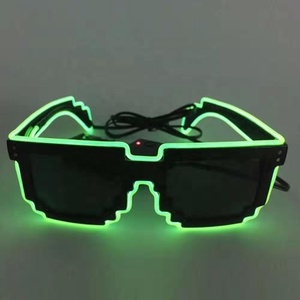 <span class=keywords><strong>Lime</strong></span> <span class=keywords><strong>Light</strong></span> El Craft EL Lunettes à fil Led Lunettes rougeoyantes Éclairage décoratif - Product Image 4