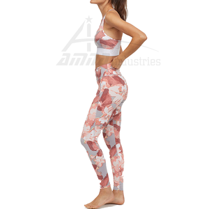 Ropa de gimnasia personalizada para mujer, juego de yoga, el mejor material, juego de yoga por sublimación - Product Image 5