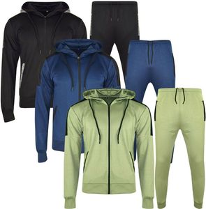 <b>Polyester</b> <b>Tracksuit</b> with Contrast Panel Style Slim Fit Joggers Bottom Zip Hoodie Made in Pakistan - Product Image 6