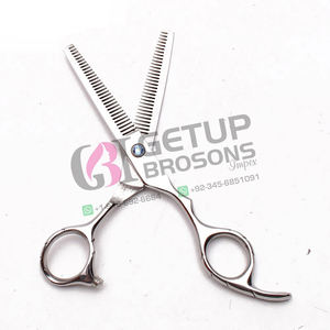 Tijeras de Peluquería para Adelgazar el Cabello, Acero Inoxidable 4Cr13, Mango de Goma, Tijeras de Barbero Duraderas - Product Image 3