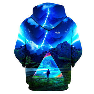 Sweat à capuche pour homme de haute qualité en polyester, respirant, à séchage rapide, avec fermeture éclair, design personnalisé, impression numérique 3D par sublimation, couleur unie - Product Image 6