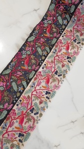 Cintas Bordadas de Grosgrain de Doble Cara Hechas a Medida en Hermosos Colores Brillantes para Primavera con Bordado de Puntos 100% Algodón - Product Image 6