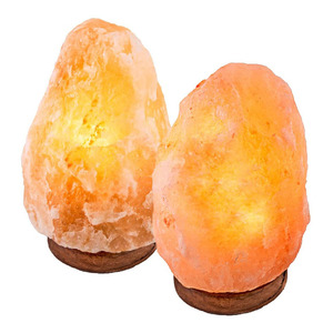 Lámpara de Sal del Himalaya de Cristal Naranja Natural de Pakistán, con Diseño Floral Decorativo Tallado a Medida y Interruptor Regulador de Intensidad - Product Image 2