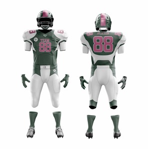 เสื้อฟุตบอลอเมริกันแขนสั้นระบายอากาศผ้าโพลีเอสเตอร์ออกแบบได้ตามต้องการ - Product Image 5