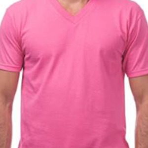 Shirt Short High Quality Unisex Adults Jersey Knit V- Neck T Shirt Short Sleeve Extra Small Size Black Color - Product Image 6