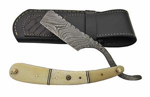 Maquinilla de Afeitar de Lujo de Acero de Damasco de Una Sola Hoja, Maquinilla de Seguridad Recta para la Cara de Hombres y Barberos SJ SJ-RZR-954 - Product Image 2