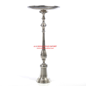 Portavelas de plata hecho a mano para el hogar, decoraciones de boda navideñas y con estilo - Product Image 4