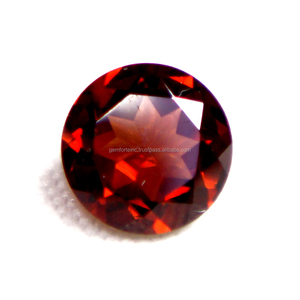 6MM grenat naturel coupé forme ronde vente en gros pierre précieuse Solitaire taille bague grenat rouge du maroc grenat de qualité supérieure - Product Image 3
