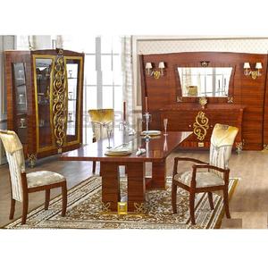 <b>Victorian</b> Antique <b>Dining</b> Room Furniture Set Designer Teak Wood Brown Polish <b>Dining</b> Room Set Modern Walnut Polish <b>Dining</b> <b>Table</b> - Product Image 1