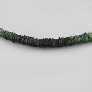 Pierres précieuses Heishi lisses de forme carrée en rubis naturel, matériau écologique, vrai brin de perles - Product Image 5