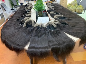 Vente en gros de paquets de cheveux Remy super doublement étirés de haute qualité Extension de cheveux humains noirs du Vietnam - Product Image 4