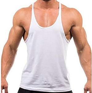 Camisetas sin mangas OEM para hombre, ropa deportiva para gimnasio, culturismo, Fitness, moda personalizada, algodón, LICRA - Product Image 3