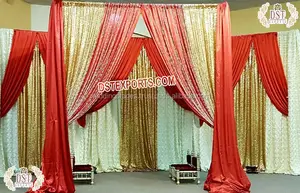 Düğün Sangeet töreni renkli arka planında hint düğün Mehndi sahne perdeleri düğün taraflar ve olay renkli perdeler