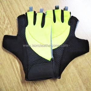 Unisex Neoprene Spandex Leather <b>Fingerless</b> Gym <b>Gloves</b> Breathable Comfortable Fitness <b>Gloves</b> for Sports Weight Lifting Cycling - Product Image 4