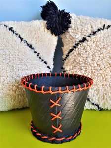 Planteur de Pots de fleurs en caoutchouc argenté, fait à la main, support de plantes en caoutchouc écologique, pour jardin et maison, par les fournisseur supérieures - Product Image 4