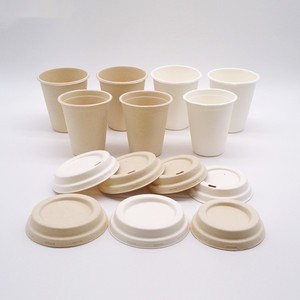 Eco Biodegradable Sugarcane Eco-friendly Products Coffee Strawless Cold Cup Lids