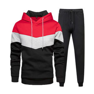 Conjunto de ropa de entrenamiento de culturismo para hombre, chándal informal de dos piezas para cortar y coser - Product Image 1