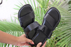 Men Leather <b>Slipper</b> <b>Slip</b> <b>on</b> Flat <b>Slipper</b> Causal Flats Real Leather Comfort <b>Slipper</b> - Product Image 5