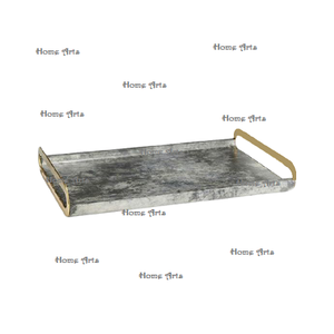 Ensemble de trois plateaux de service rectangulaires de différentes tailles, de qualité supérieure, par Home Arts - Product Image 3