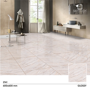 Azulejos de porcelana pulida marrón claro con aspecto de mármol con más colores Diseño y opciones válidas 600x600 600x1200 - Product Image 2