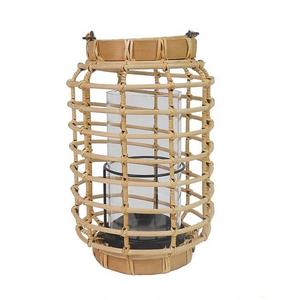 Linterna de mimbre con soporte para Vela, hecha a mano moderna linterna de bambú, novedad - Product Image 1