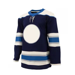 Kunden spezifische hochwertige Eishockey trikots 100% Polyester Sublimation reversibles Goalie Hockey Trikot