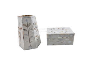 Luxury Arabic Style Ramadan Mother of Pearl Inlay Rectangular Wood <b>Oud</b> Burner Mop Censer Eid Gift Rose Scented <b>Bakhoor</b> - Product Image 4