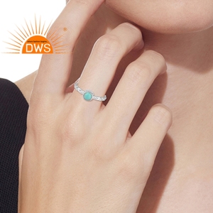 Bague torsadée martelée pour femmes, bijou en argent massif, pierre précieuse, accessoire de luxe - Product Image 5