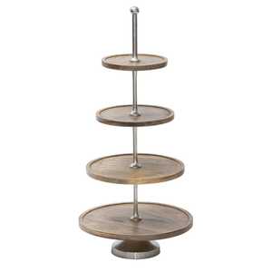 Soporte para Pastel de Madera Simple Hecho a Mano, Base Redonda, Decorativo de Lujo, Soporte para Pastel Elegante, Tamaño Personalizado, Opción de Venta al Por Mayor - Product Image 3