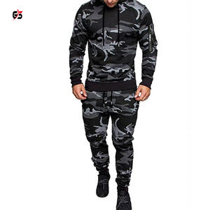 Chándales de camuflaje para hombre, producto OEM de alta calidad, jersey con capucha para correr, entrenamiento, ropa para correr, logotipo personalizado - Product Image 1
