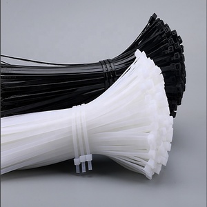 factory custom multi pa66 steel hook strap colors wire zip Self locking ties Plastic nylon cable ties