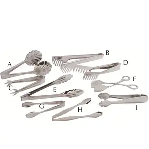 Nhà bếp kẹp thép không gỉ thân thiện với môi thời trang đa dạng các loại công cụ kim loại - Product Image 1