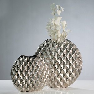 แจกันดอกไม้ดีไซน์โลหะสีเงินสำหรับตกแต่งงานแต่งงานศูนย์ตกแต่งโต๊ะตกแต่งห้องแจกันตั้งพื้นพร้อมใช้งาน - Product Image 2